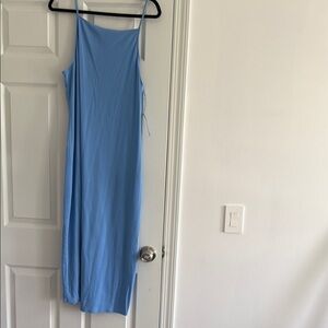 Elegant Blue Maxi Dress